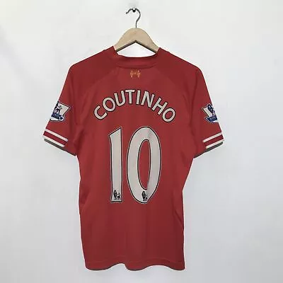 Vintage 2013-2014 Liverpool Shirt Warrior Home Kit Coutinho - Medium • £25