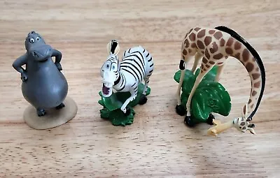 Madagascar Movie Cake Topper Figures (Giraffe Hippo Zebra) • $13.99