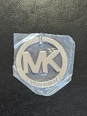 New Michael Kors Silver Detached MK Logo Keychain Purse Charm/Hanger Key Fob • $25