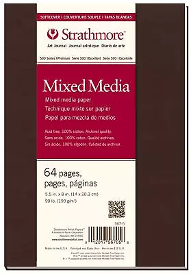 Strathmore Art Journal Mixed Media Paper Brown Softcover 5.5x8 Inches 32 Shee... • $20.54