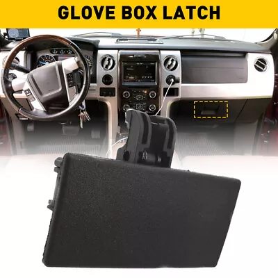 Black Glove Compartment Box Latch Handle Lock For 2009-2014 Ford F-150 F150 EOA • $12.99