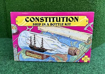 Woodcrafters Kits - Constitution Ship In A Bottle Kit 1984  Model #203 *SEALED* • $19.99
