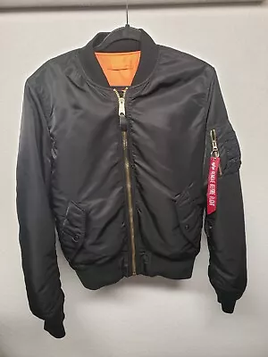 Alpha Industries MA-1 100101/03 Jacket [Size L] Men's Black Reversable Orange • $65