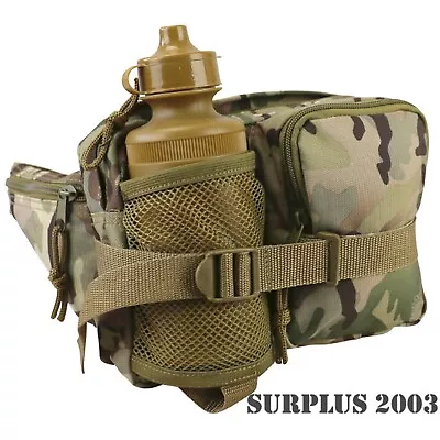 Army MTP Bum Bag BTP Camo Waist Bag Water Bottle Cyclist Camping Holiday Wallet • £13.99