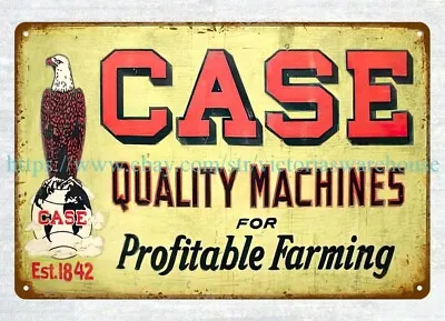 Bar Wall S JI CASE FARM EQUIPMENT Tractor Eagle Metal Tin Sign • $18.99