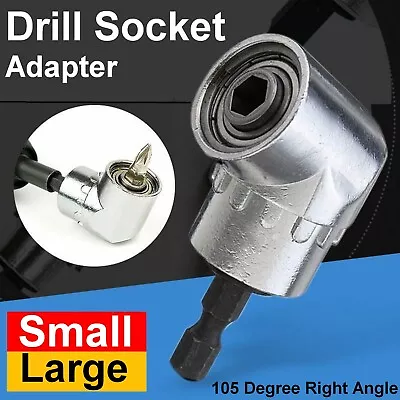 105 Degree Right Angle Drive Extension Power Screwdriver Drill Socket Adapter AU • $14.99