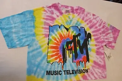 MTV Tie Dye Crop Top Size S/M Forever 21 Brand New • £6.75
