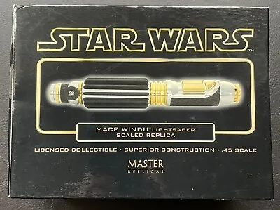 Star Wars MACE WINDU Lightsaber Master Replica .45 Scale SW-302 • $75