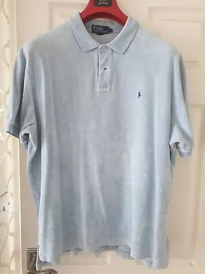 Polo Ralph Lauren Polo Shirt Terry Towelling XL Vintage • £0.99