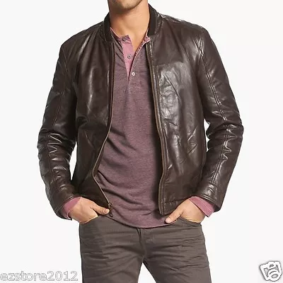 New $725 Marc New York By Andrew Marc Men’s Cash Leather Bomber Jacket Size L • $249.99