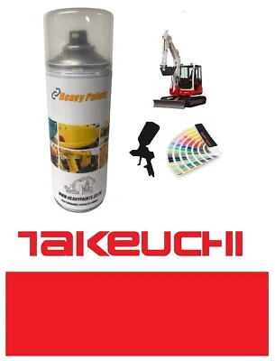 £22.99 • Buy Takeuchi Red Digger Excavator Paint High Endurance Enamel Paint 400ml Aerosol
