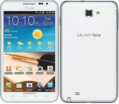 NEW AT&T Samsung Galaxy Note 1 SGH-I717 16GB White 4G LTE Android 5.3  • $200