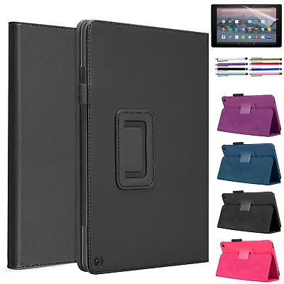 For Amazon Kindle Fire HD 10 8 7 2021/2022/2023 Leather Stand Tablet Cover Case • $13.99