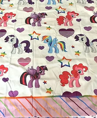 MY LITTLE PONY Full Flat BED SHEET Rainbow Bedding KIDS • $28.98