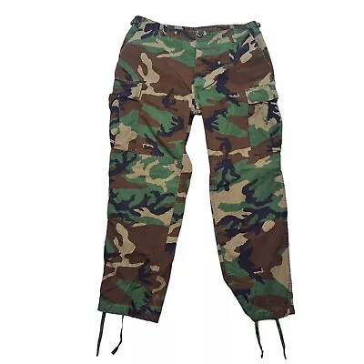 Propper Cargo Camo Pants Mens Size Large Woodlands Drawstring Ankles • $24.88