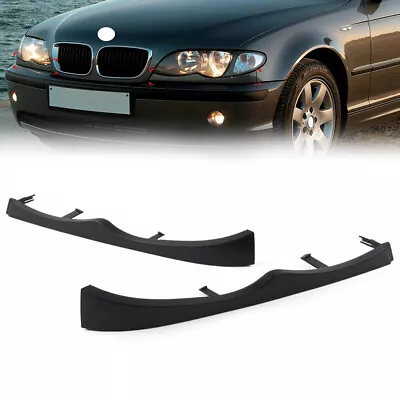 Pair Front Under Headlight Molding Cover Trim For BMW 3 Series E46 4 Door 98-05 • $24.33