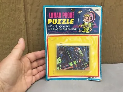 Lunar Probe Puzzle Space Toy Vintage 1960's Sealed Package Hong Kong 8 X6  Game • $18.49