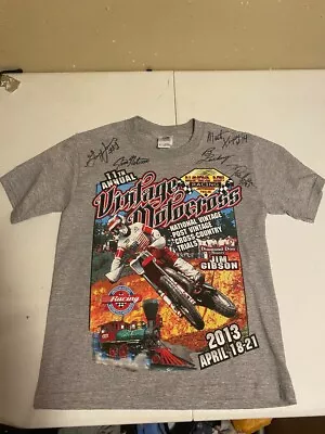 Vintage MOTOCROSS RACING 11th Annual T-SHIRT Signed Autographed Dirt Bikes • $99.99