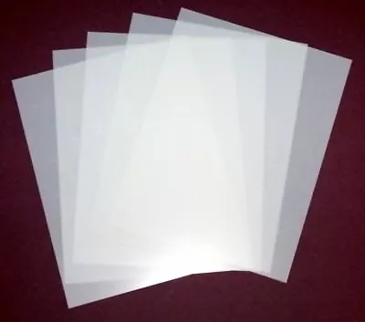 5 Sheets 10 Mil Blank Mylar Stencil Material 8.5” X 11” Crafts Airbrush Laser • $11.39
