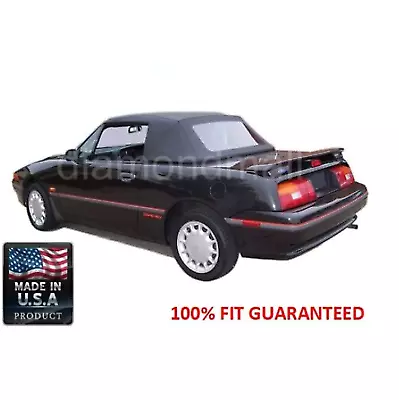 Fits: 1990-June 1992 Ford / Mercury Capri Convertible Soft Top Black Cloth • $334.80