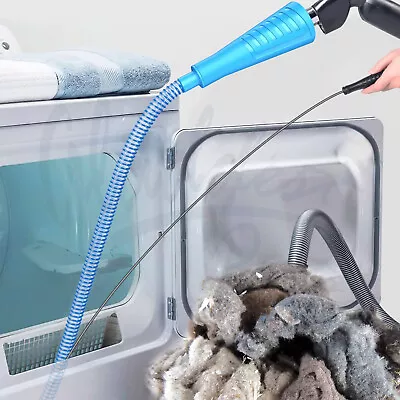$9.28 • Buy Dryer Vent Cleaner Kit Vacuum Hose W/ Guide Wire Lint Remover Power Washer US