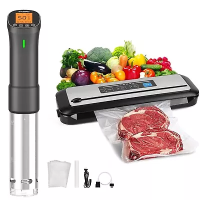 $104.38 • Buy Inkbird Vacuum Sealer Machine WiFi Sous Vide Cooker Thermal Immersion Circulator
