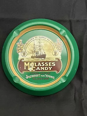 Vintage Steamship Brand Tin Ashtray Molasses Candy  Stewart  & Young England • $9.99