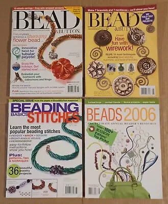 Bead & Button Beading Basics Magazines Lot Of 4 Beadweaving Brilliance 2 Book • $18