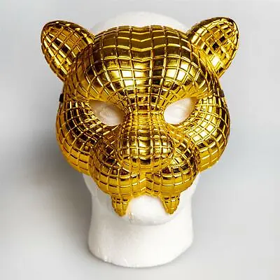 £6.99 • Buy Golden Tiger Face Masks Cosplay Masquerade Halloween Costume Horror Party Props
