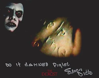 Eileen Dietz Signed Photo - THE EXORCIST - PAZUZU FACE - WITH RARE QUOTE!!! G90 • $102.77