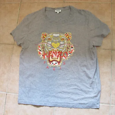 $39.99 • Buy Kenzo Womens Grey Dragon Tiger T-Shirt Sz-M Authentic