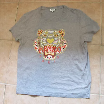 $39.99 • Buy Kenzo Womens Grey Dragon Tiger T-Shirt Sz-M Authentic