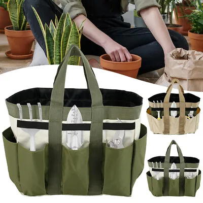 Gardening Tool Organizer Tote Bag Garden Heavy Duty Tool Holder Storage 8Pocket↞ • £9.77