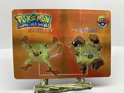 Mankey Primeape 1226 Vintage Pokémon Holo Prism Sticker Card • $2.12