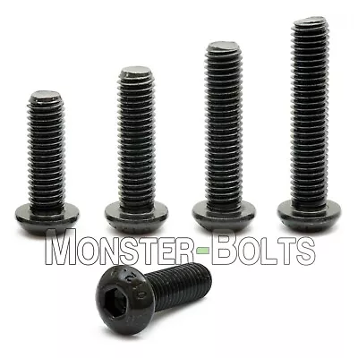 #5-40 Button Head Socket Cap Screws Alloy Steel Thermal Black Oxide Coarse SAE • $5.70