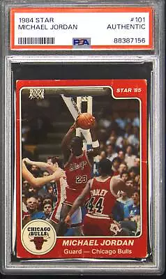 1984 Star #101 Michael Jordan Rookie RC PSA Authentic • $4697