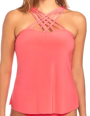 New Magicsuit Morgan Strappy Swim Tankini Swimsuit Top Size 16 • $42.99