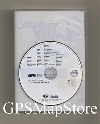 2008 2009 2010 2011 Volvo XC70 T6 & V70 Navigation DVD West Map 2011 Update Disc • $89