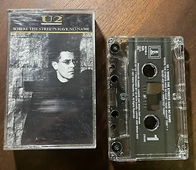 U2- Where The Streets Have No Name - 4 Song Cassette Single • $4.98