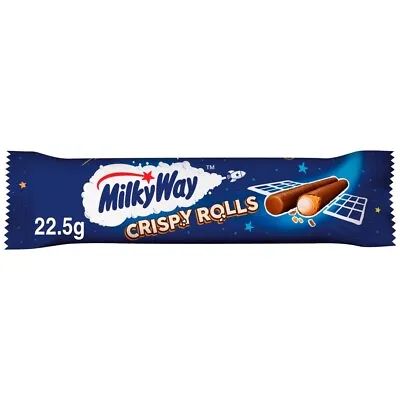 12 X Milky Way Crispy Rolls Chocolate Bar 22.5g Dated April 24 (12 Bars) • £11.85