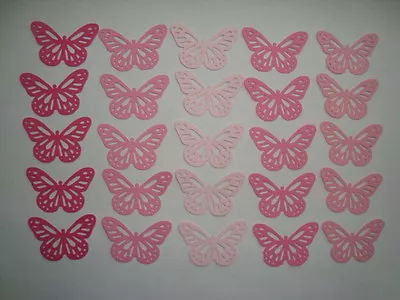 50 Pink Martha Stewart Monarch Butterfly Die Cuts Punches 5 Pink Shades • $1.99