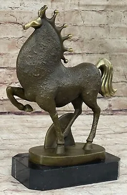 Handmade Abstract Art Horse By Milo Bronze Sculpture Collectible Mid Century • $249