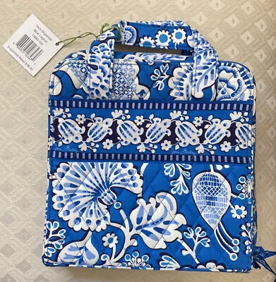 NEW Vera Bradley “Blue Lagoon” Tech Organizer Bag Women Medium Blue Navy • $24.95