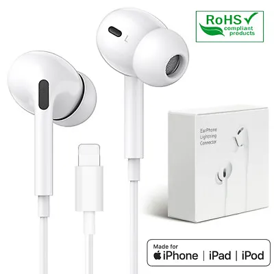 For Apple IPhone XR Xs 14 7 8 11 12 13 Wired 8pin Earphones Headphone Mic Volume • $45.59