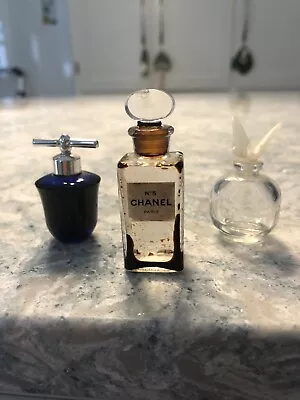 Three Vintage Mini Perfume Bottles • $35
