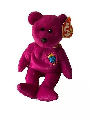 Millenium Bear 1999 Original Beanie Baby Swing Tag Included With ERRORS • £450