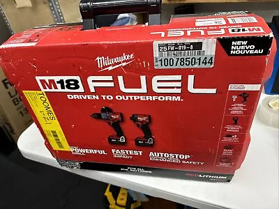 Milwaukee 3697-22 M18 FUEL Brushless Hammer Drill + Impact Driver Kit New GEN 4 • $358