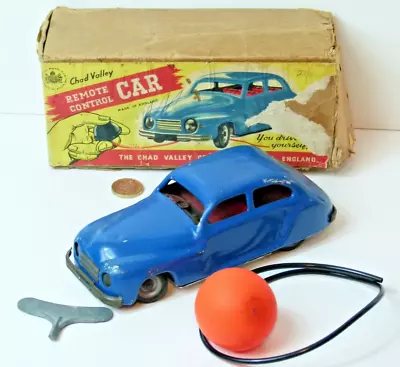 Super Toy Clockwork Chad Valley Remote Control Car 1950s • £49.99