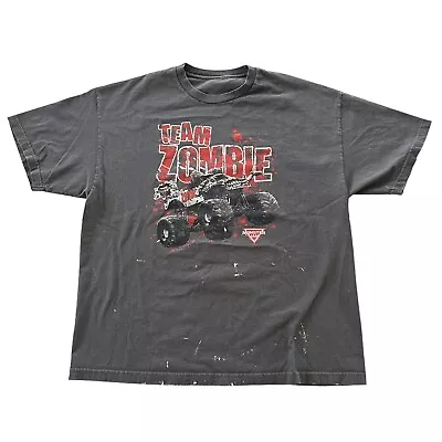 Team Zombie Monster Jam Graphic Shirt Modern Casual Grunge Streetwear Men's 2XL • $20