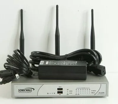  SonicWall TZ 215W Managed Firewall ALP24-08F W/ Antennas & PSU J815  • $73.26